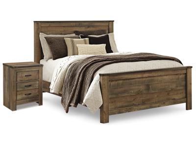 Signature Design by Ashley® Trinell Queen Panel Bed and Nightstand - B446B58