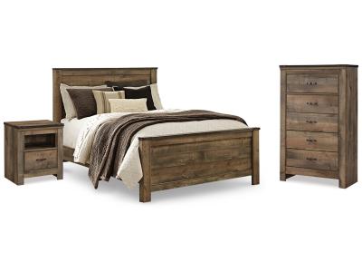 Signature Design by Ashley® Trinell Queen Panel Bed, Chest and 2 Nightstands - B446B59