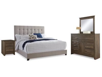 Signature Design by Ashley® Dolante Queen Upholstered Bed, Dresser, Mirror and Nightstand - B130B8