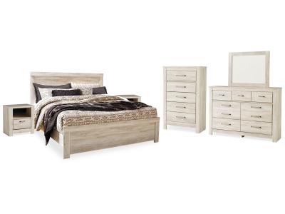 Signature Design by Ashley® Bellaby King Panel Bed, Dresser, Mirror, Chest and 2 Nightstands - B331B17