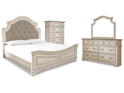 Signature Design by Ashley® Realyn Queen Panel Bed, Dresser, Mirror and Chest - B743B28