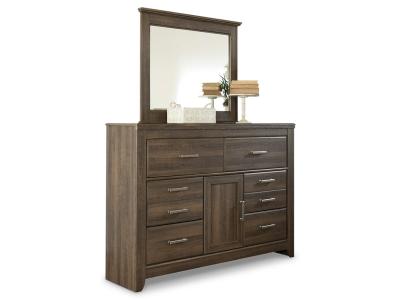 Signature Design by Ashley® Juararo California King Poster Bed, Dresser, Mirror, Chest and 2 Nightstands - B251B25
