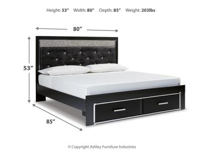 Signature Design by Ashley® Kaydell King Panel Storage Bed, Dresser, Mirror, Chest and Nightstand - B1420B39