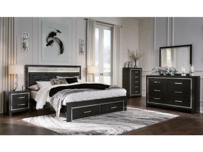Signature Design by Ashley® Kaydell King Panel Storage Bed, Dresser, Mirror, Chest and Nightstand - B1420B39
