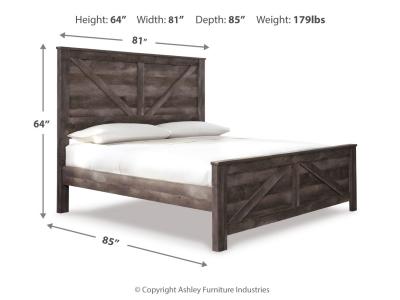 Signature Design by Ashley® Wynnlow King Crossbuck Panel Bed, Dresser, Mirror and Nightstand - B440B26
