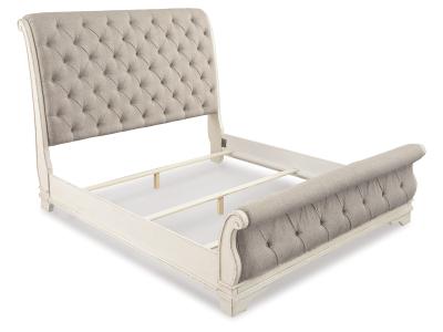 Signature Design by Ashley® Realyn Queen Upholstered Sleigh Bed and Chest - B743B29