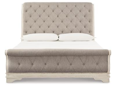 Signature Design by Ashley® Realyn Queen Upholstered Sleigh Bed and Chest - B743B29