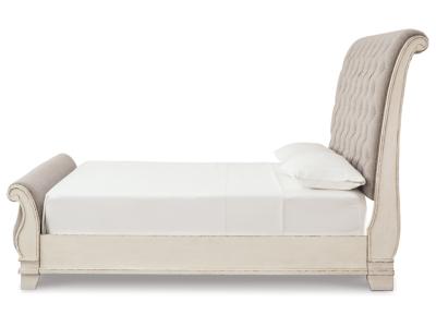 Signature Design by Ashley® Realyn Queen Upholstered Sleigh Bed and Chest - B743B29