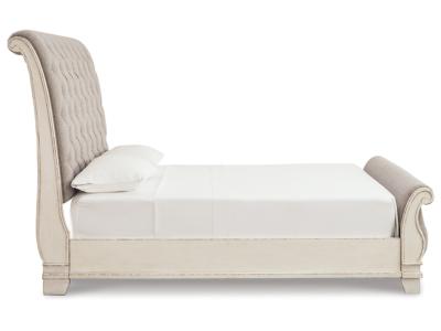 Signature Design by Ashley® Realyn Queen Upholstered Sleigh Bed and Chest - B743B29
