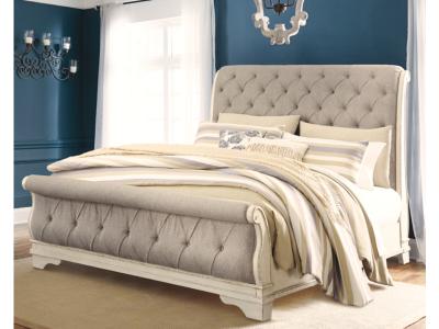 Signature Design by Ashley® Realyn Queen Upholstered Sleigh Bed and Chest - B743B29