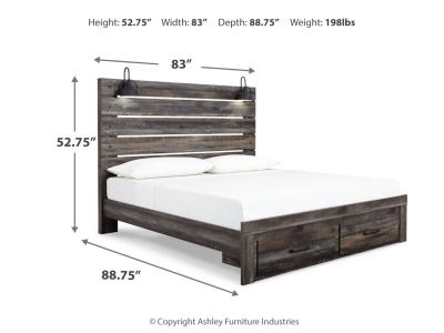Signature Design by Ashley® Drystan King Panel Storage Bed, Dresser, Mirror and Nightstand - B211B67