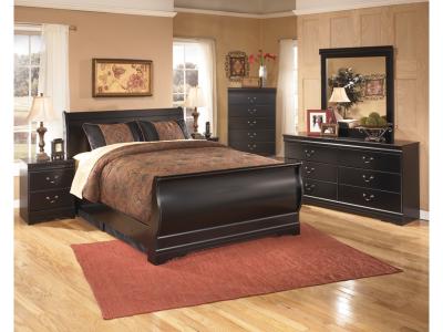 Signature Design by Ashley® Huey Vineyard Queen Sleigh Bed, Dresser, Mirror, Chest, and 2 Nightstands - B128B36