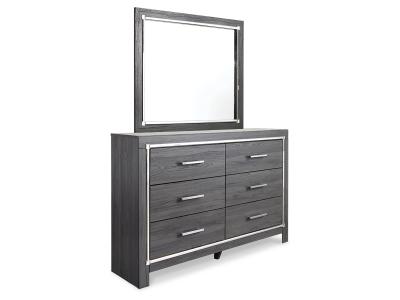 Signature Design by Ashley® Lodanna King Upholstered Storage Bed, Dresser, Mirror, Chest and 2 Nightstands - B214B29