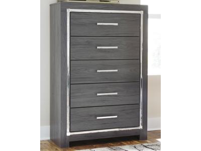 Signature Design by Ashley® Lodanna King Upholstered Storage Bed, Dresser, Mirror, Chest and 2 Nightstands - B214B29
