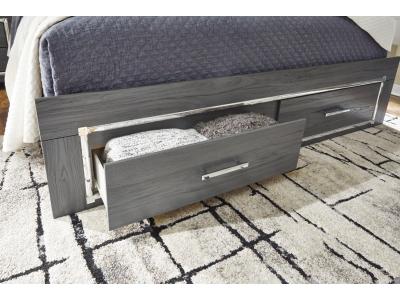 Signature Design by Ashley® Lodanna King Upholstered Storage Bed, Dresser, Mirror, Chest and 2 Nightstands - B214B29