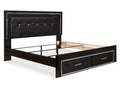 Signature Design by Ashley® Kaydell King Upholstered Storage Bed, Dresser, Mirror, Chest and 2 Nightstands - B1420B41