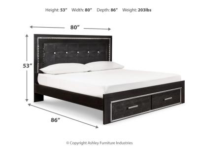 Signature Design by Ashley® Kaydell King Upholstered Storage Bed, Dresser, Mirror, Chest and 2 Nightstands - B1420B41