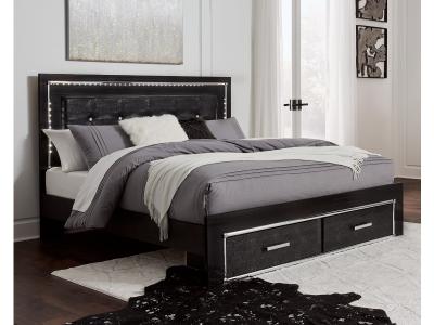 Signature Design by Ashley® Kaydell King Upholstered Storage Bed, Dresser, Mirror, Chest and 2 Nightstands - B1420B41