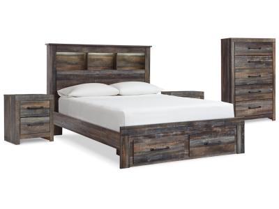 Signature Design by Ashley® Drystan Queen Bookcase Storage Bed, Chest and 2 Nightstands - B211B69