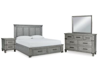 Signature Design by Ashley® Russelyn King Panel Storage Bed, Dresser, Mirror and 2 Nightstands - B772B12