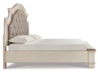 Signature Design by Ashley® Realyn King Upholstered Panel Bed, Dresser, Mirror and Nightstand - B743B33