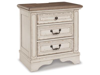 Signature Design by Ashley® Realyn King Upholstered Panel Bed, Dresser, Mirror and Nightstand - B743B33