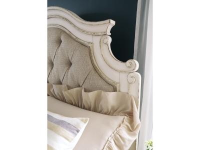 Signature Design by Ashley® Realyn King Upholstered Panel Bed, Dresser, Mirror and Nightstand - B743B33