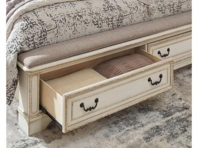 Signature Design by Ashley® Realyn King Upholstered Panel Bed, Dresser, Mirror and Nightstand - B743B33