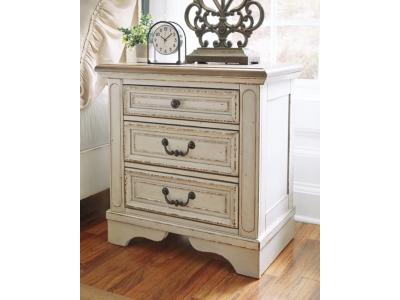 Signature Design by Ashley® Realyn King Upholstered Panel Bed, Dresser, Mirror and Nightstand - B743B33