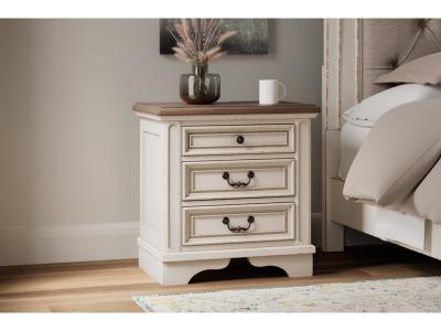 Signature Design by Ashley® Realyn King Upholstered Panel Bed, Dresser, Mirror and Nightstand - B743B33