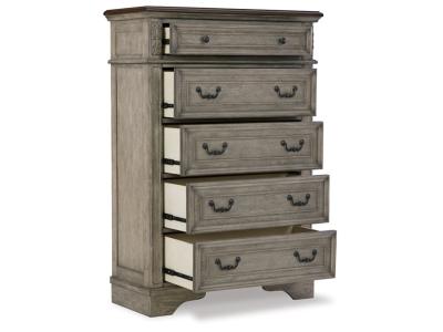 Signature Design by Ashley® Lodenbay Queen Upholstered Panel Bed, Dresser, Mirror, Chest and Nightstand - B751B9