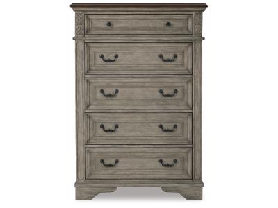 Signature Design by Ashley® Lodenbay Queen Upholstered Panel Bed, Dresser, Mirror, Chest and Nightstand - B751B9
