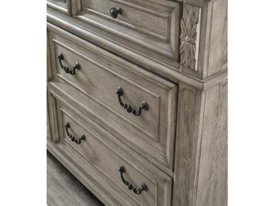Signature Design by Ashley® Lodenbay Queen Upholstered Panel Bed, Dresser, Mirror, Chest and Nightstand - B751B9
