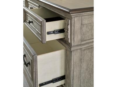 Signature Design by Ashley® Lodenbay Queen Upholstered Panel Bed, Dresser, Mirror, Chest and Nightstand - B751B9