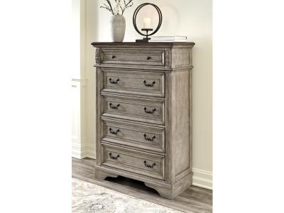 Signature Design by Ashley® Lodenbay Queen Upholstered Panel Bed, Dresser, Mirror, Chest and Nightstand - B751B9