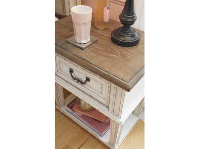 Signature Design by Ashley® Realyn Queen Upholstery Panel Bed, Dresser, Chest, Nightstand, and Vanity Set - B743B35