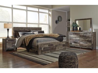 Signature Design by Ashley® Derekson King Panel Storage Bed, Dresser, Mirror, Chest and 2 Nightstands - B200B51