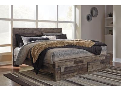 Signature Design by Ashley® Derekson King Panel Storage Bed, Dresser, Mirror, Chest and 2 Nightstands - B200B51