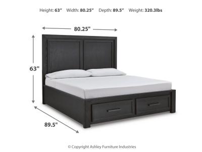 Signature Design by Ashley® Foyland Cal King Panel Storage Bed, Dresser, Mirror, Chest and Nightstand - B989B6