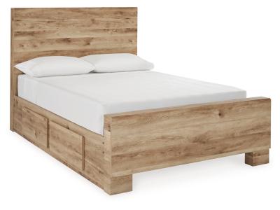 Signature Design by Ashley® Hyanna Full Panel Bed with 2 Side Storage, Dresser and Mirror - B1050B31