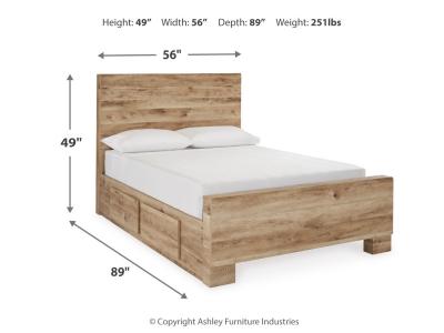 Signature Design by Ashley® Hyanna Full Panel Bed with 2 Side Storage, Dresser and Mirror - B1050B31