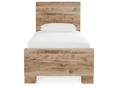 Signature Design by Ashley® Hyanna Twin Panel Bed with 2 Side Storage, Dresser and Mirror - B1050B30