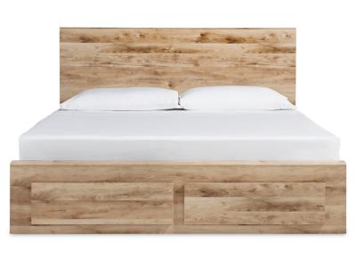Signature Design by Ashley® Hyanna Queen Panel Storage Bed with 1 Side Storage, Dresser and Mirror - B1050B7
