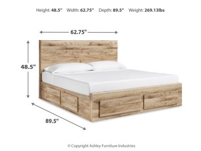 Signature Design by Ashley® Hyanna Queen Panel Storage Bed with 1 Side Storage, Dresser and Mirror - B1050B7