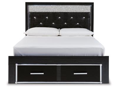 Signature Design by Ashley® Kaydell Queen Upholstered Storage Bed, Dresser, Mirror and Nightstand - B1420B43