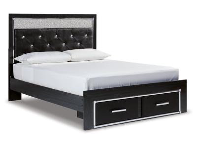 Signature Design by Ashley® Kaydell Queen Upholstered Storage Bed, Dresser, Mirror and Nightstand - B1420B43