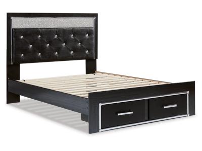 Signature Design by Ashley® Kaydell Queen Upholstered Storage Bed, Dresser, Mirror and Nightstand - B1420B43