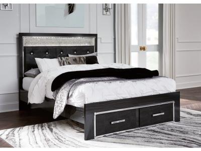 Signature Design by Ashley® Kaydell Queen Upholstered Storage Bed, Dresser, Mirror and Nightstand - B1420B43