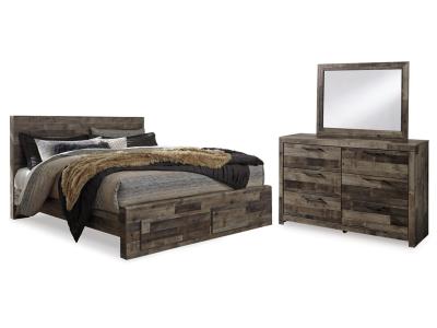 Signature Design by Ashley® Derekson King Panel Storage Bed, Dresser and Mirror - B200B52