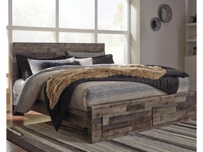 Signature Design by Ashley® Derekson King Panel Storage Bed, Dresser and Mirror - B200B52
